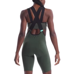 Women LUXE Bib Shorts - Dark Olive -Pro Fit Shop 12