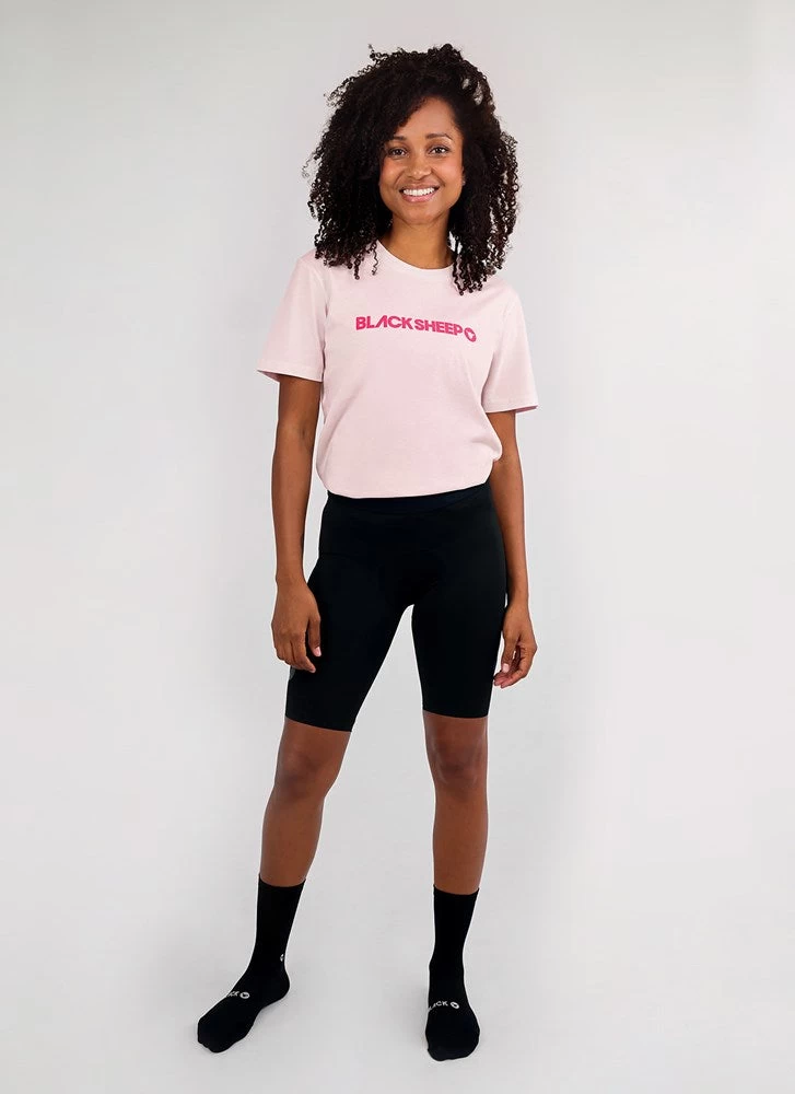 Ellen Porteus Women's Inactivewear Capped Tee - Pink Birds & Snakes 3 Ellen Porteus Women's Inactivewear Capped Tee - Pink Birds & Snakes