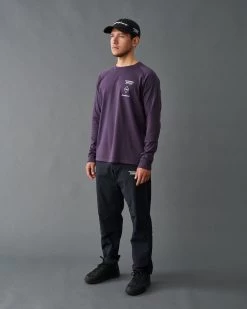 T.K.O. Off-Race Long Sleeve T-Shirt - Purple