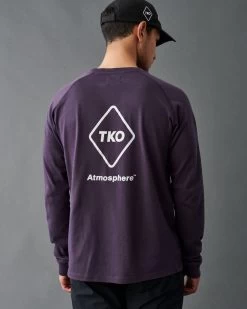 T.K.O. Off-Race Long Sleeve T-Shirt - Purple -Pro Fit Shop 20221024 PNS TKO 099