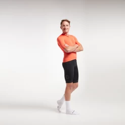 Mandarin Red Essentials TEAM Men's Jersey -Pro Fit Shop 21.09.08 BSC mens Essentials jersey mandarinred 0999