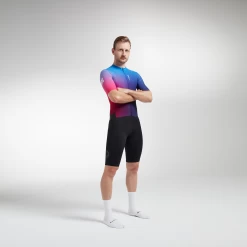 Lakers Blue Glaze Racing Climbers SS Men's Jersey -Pro Fit Shop 21.12.10 BSC RACING Climber BLUE PINK 0436