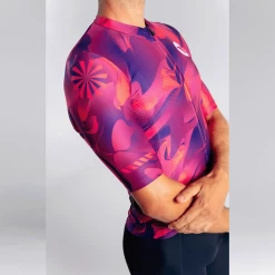 Men's Essentials TEAM Jersey - Pink Swirl -Pro Fit Shop 22.11.08 BSC LTD HIVIS 0184