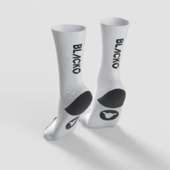Essentials Crew Socks - White With Black Logo