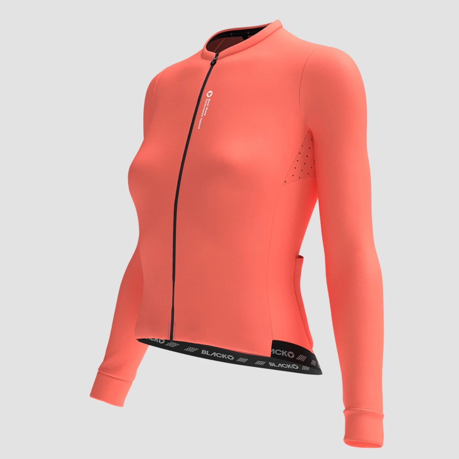 Women's WMN LuxLite LS Jersey - Coral 4 Women's WMN LuxLite LS Jersey - Coral - Image 2