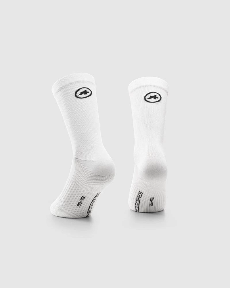 Assos Essence Socks High - Twin Pack Holy White 4 Assos Essence Socks High - Twin Pack Holy White - Image 2