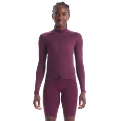 Black Cherry Ultralight Long Sleeve Women's Jersey -Pro Fit Shop BC Full