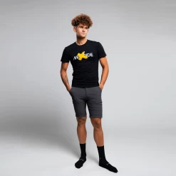 Unisex Inactivewear Crew Tee - Man Ride Black