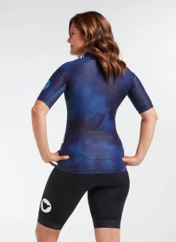 Blue/Navy Acid Essentials TOUR Women's Jersey -Pro Fit Shop B 20.12.10 BSC TOUR F JERSEY ACID NAVY 0015