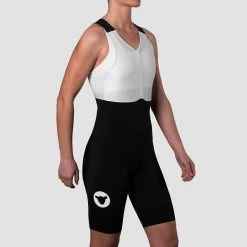 Black Body Women's Bib 8 Black Body Women's Bib -Pro Fit Shop BlackSheepCycling Black Body Women CyclingBib SideView VeloVeloSingapore