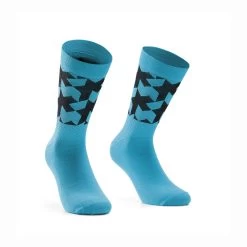 Assos Hydro Blue Monogram Sock Evo