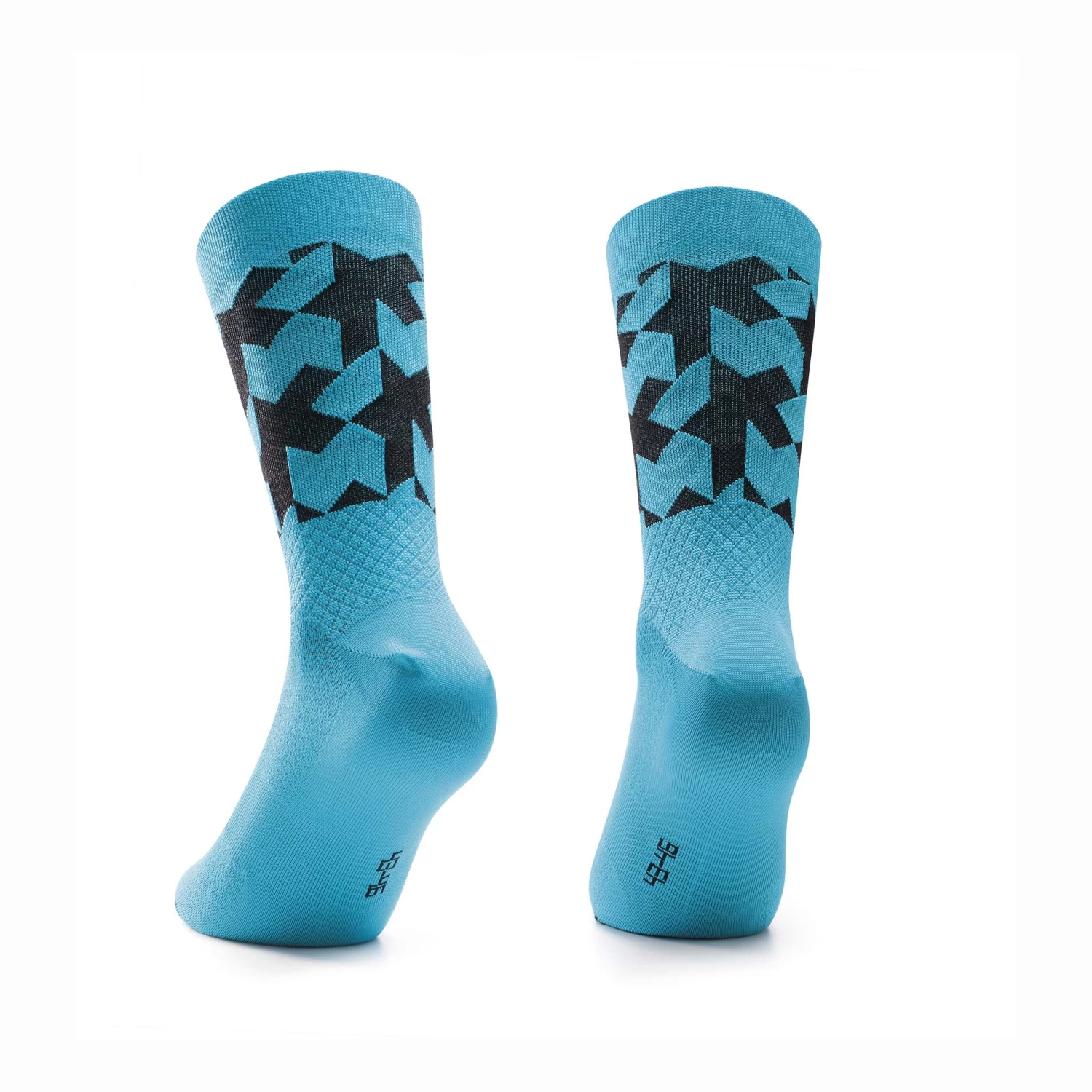 Assos Hydro Blue Monogram Sock Evo 4 Assos Hydro Blue Monogram Sock Evo - Image 2