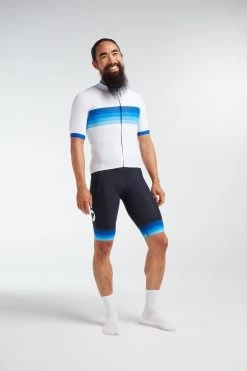 White Blue Stripe Essentials TOUR Men's Jersey