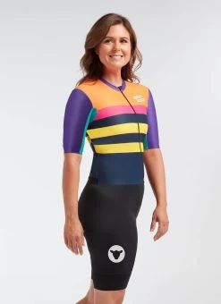 Classics Paris Roubaix WMN LuxLite Women's Jersey -Pro Fit Shop C 20.12.11 BSC WMN CLASSICS JERSEY TEAL PURPLE 0007