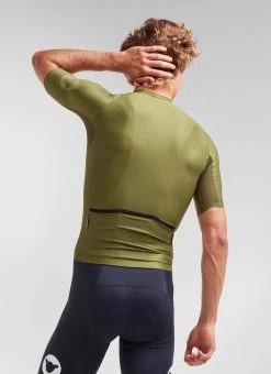 Khaki Essentials TEAM Men's Jersey 6 Khaki Essentials TEAM Men's Jersey -Pro Fit Shop C Back 20.09.03 BSC TEAM BLOCK NEON KAHKI JERSEY SS 0005