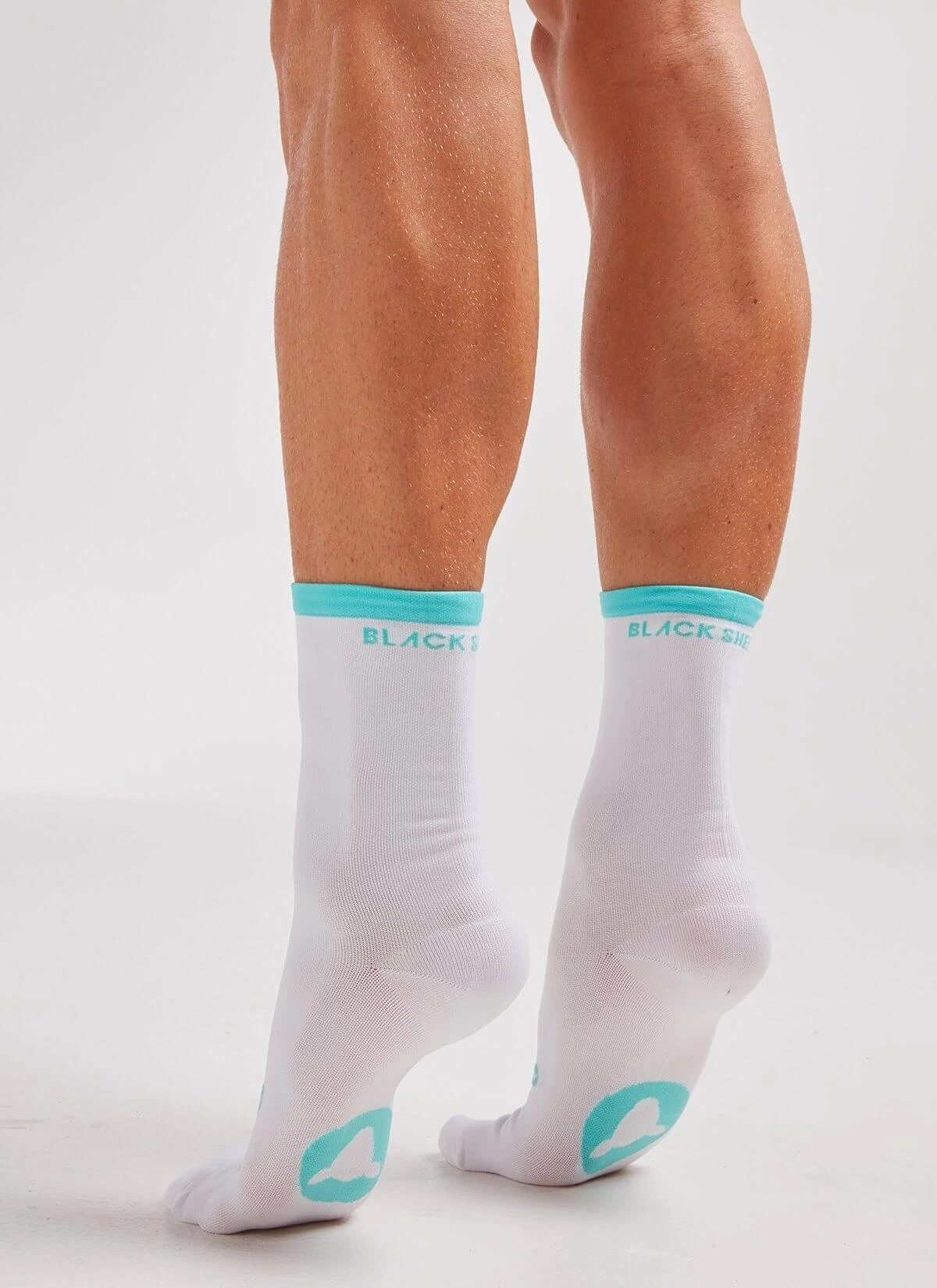Teal Stripe Perfect Crew Socks - Image 2