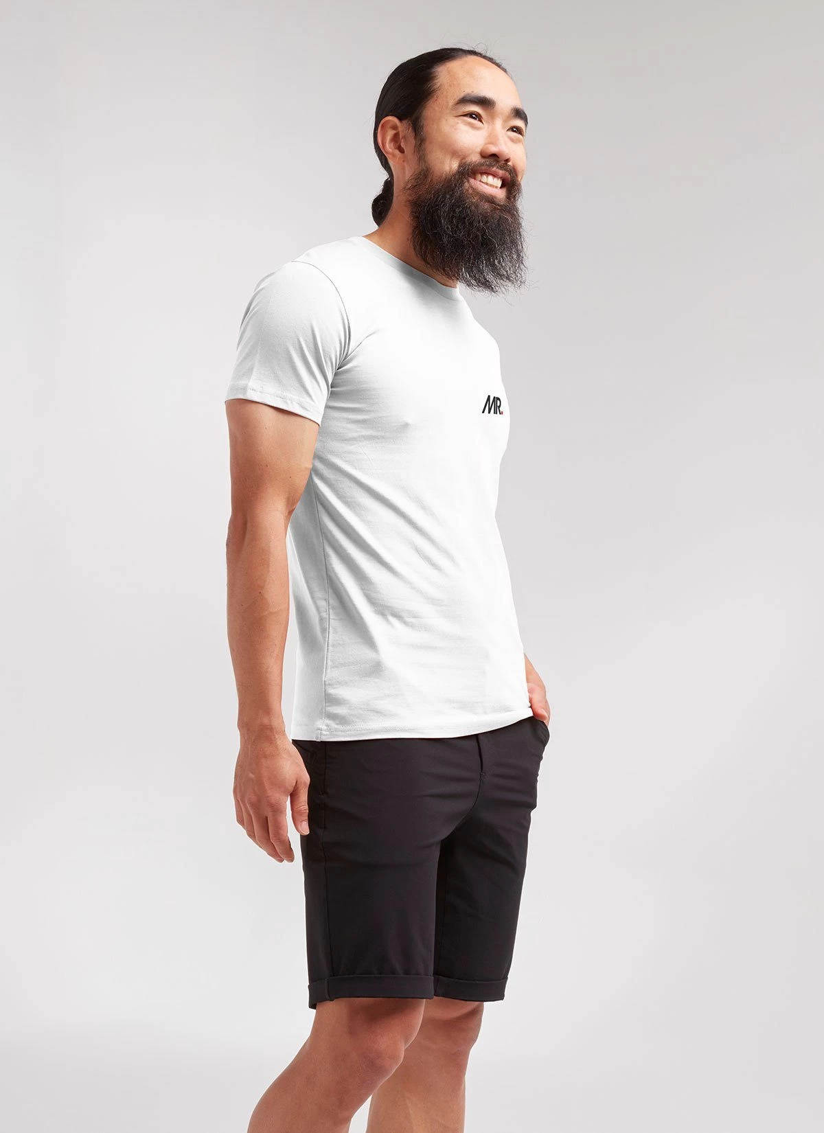 White MR Men's Crew Tee 4 White MR Men's Crew Tee - Image 2