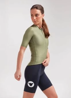 Green Moire Essentials Team Women's Jersey -Pro Fit Shop C Side 20.09.03 BSC TEAM F GREEN MOIRE JERSEY SS 0004