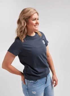 Navy Logo Women's Crew Tee -Pro Fit Shop C Side 20.09.03 BSC WMN NAVY TEE 0003