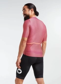 Coral/Purple Moire Essentials TEAM Men's Jersey -Pro Fit Shop C h20.12.10 BSC TEAM M JERSEY MOIRE CORAL PURPLE 0018