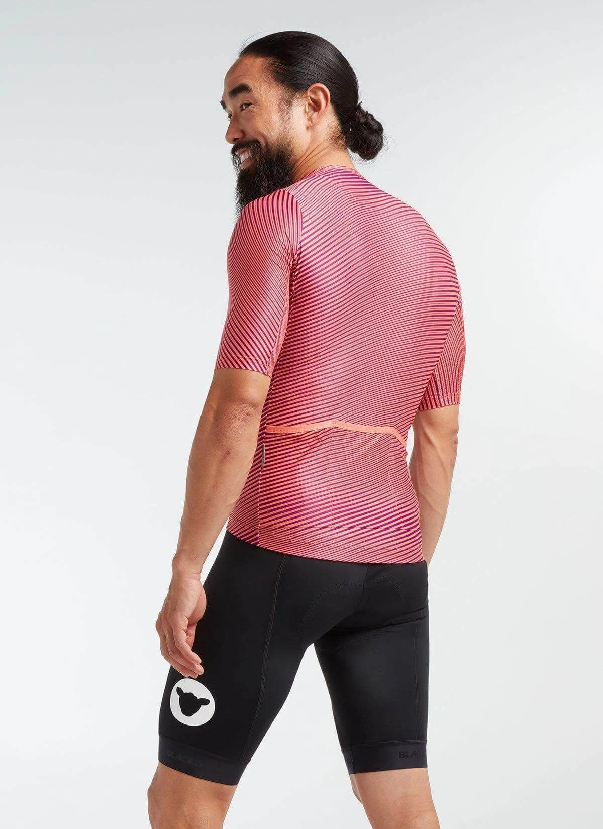 Coral/Purple Moire Essentials TEAM Men's Jersey - Image 2