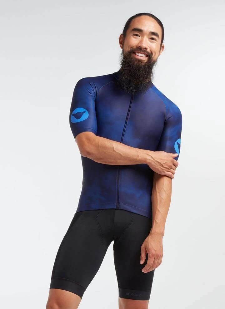 Blue/Navy Acid Essentials TOUR Men's Jersey 5 Blue/Navy Acid Essentials TOUR Men's Jersey - Image 3