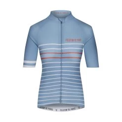 Blue Stone Cantaloupe Classic Stripe Domestique Women's Jersey
