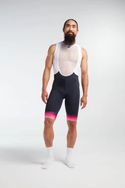 Navy Pink Stripe Essentials Tour Men's Bib -Pro Fit Shop H 20.12.10 BSC LTD CALI M BIB BLUE NAVY 0001 min