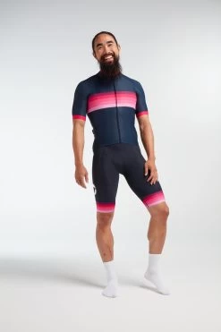 Navy Pink Stripe Essentials TOUR Men's Jersey -Pro Fit Shop H 20.12.10 BSC LTD CALI M JERSEY BLUE NAVY 00032 min