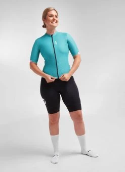 Teal Lines LuxLite WMN Women's Jersey