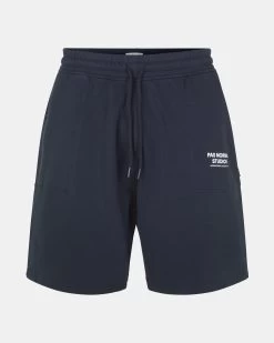 Navy Logo Sweat Shorts