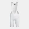 Men's Mechanism Bib - White -Pro Fit Shop Mens Mechanism Bibs White Front pdp page