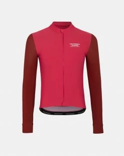 Men's Mechanism Long Sleeve Jersey - Deep Red