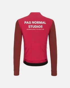 Men's Mechanism Long Sleeve Jersey - Deep Red -Pro Fit Shop PN Essential Long Sleeve Jersey DeepRed Back 4 5 pdp page