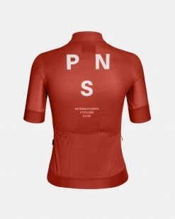Deep Red Mechanism Women's Jersey -Pro Fit Shop PN Mechanism Jersey Womens DeepRed Back 4 5 pdp page