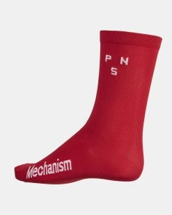 Deep Red Mechanism Socks