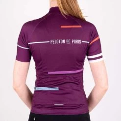 Deep Purple Laser Domestique Women's Jersey -Pro Fit Shop PelotonDeParis Laser DeepPurple Domestique Women CyclingJersey Back VeloVeloSingapore