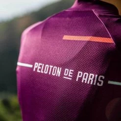Deep Purple Laser Domestique Women's Jersey -Pro Fit Shop PelotonDeParis Laser DeepPurple Domestique Women CyclingJersey Detail2 VeloVeloSingapore