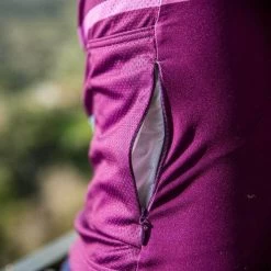 Deep Purple Laser Domestique Women's Jersey -Pro Fit Shop PelotonDeParis Laser DeepPurple Domestique Women CyclingJersey Detail3 VeloVeloSingapore