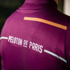 Deep Purple Laser Sprinteur Men's Jersey -Pro Fit Shop PelotonDeParis Laser DeepPurple Sprinteur Men CyclingJersey Detail VeloVeloSingapore