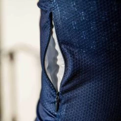 Navy Laser Sprinteur Men's Jersey -Pro Fit Shop PelotonDeParis Laser Navy Sprinteur Men CyclingJersey Detail1 VeloVeloSingapore