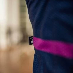 Navy Laser Sprinteur Men's Jersey -Pro Fit Shop PelotonDeParis Laser Navy Sprinteur Men CyclingJersey Detail2 VeloVeloSingapore