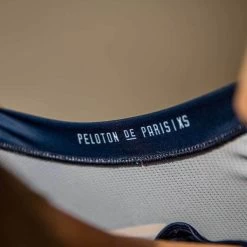 Navy Laser Sprinteur Men's Jersey -Pro Fit Shop PelotonDeParis Laser Navy Sprinteur Men CyclingJersey Detail3 VeloVeloSingapore