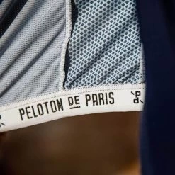 Navy Laser Sprinteur Men's Jersey -Pro Fit Shop PelotonDeParis Laser Navy Sprinteur Men CyclingJersey Detail4 VeloVeloSingapore