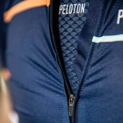 Navy Laser Sprinteur Men's Jersey -Pro Fit Shop PelotonDeParis Laser Navy Sprinteur Men CyclingJersey Detail VeloVeloSingapore