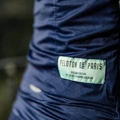 Navy Recon Men's Jersey -Pro Fit Shop PelotonDeParis Navy Recon Men CyclingJersey Detail2 VeloVeloSingapore