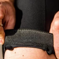 Black Recon Men's Bib -Pro Fit Shop PelotonDeParis Recon Black Men CyclingBib Detail1 VeloVeloSingapore