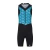 Assos Adamant Blue TRIATOR Women's NS Speedsuit -Pro Fit Shop TRIATORNSSprintSpeedsuitWOM AdamantBlue fronte Front