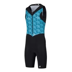 Assos Adamant Blue TRIATOR Women's NS Speedsuit -Pro Fit Shop TRIATORNSSprintSpeedsuitWOM AdamantBlue fronte Side