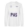 White PAS Long Sleeve Men's T-shirt -Pro Fit Shop Unisex LongSleeveTshirt White